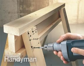 How to make sawhorses the most useful tools in your arsenal Adjustable Sawhorse, Sawhorse Plans, Saw Horse Diy, Saw Horse Table, Saw Horse, Handy Man, Platform Beds, Wood Plans, Woodworking Jigs