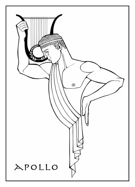 Mythology Drawing - Apollo by Steven Stines Apollo Drawing, Apollo Mythology, Apollo Tattoo, Apollo Greek, Greek God Tattoo, Greek Mythology Tattoos, God Tattoos, Mythology Tattoos, Greek Tattoos