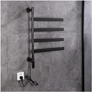 Towel Warmer Bathroom Wall Mount, Towel Dryer, Bathroom Radiator, Black Towel Rail, Cloakroom Toilet, Towel Heater, Black Rack, Electric Towel Warmer, Heated Towel Rack