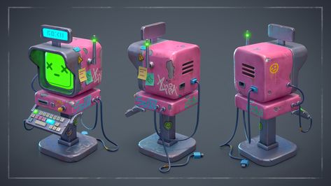 Blender Industrial Design, Cyberpunk Props Concept Art, Prop Design Concept Art, Cyberpunk Environment, Cyberpunk Space, Magical Girl Aesthetic, Props Concept, Bg Design, Props Art