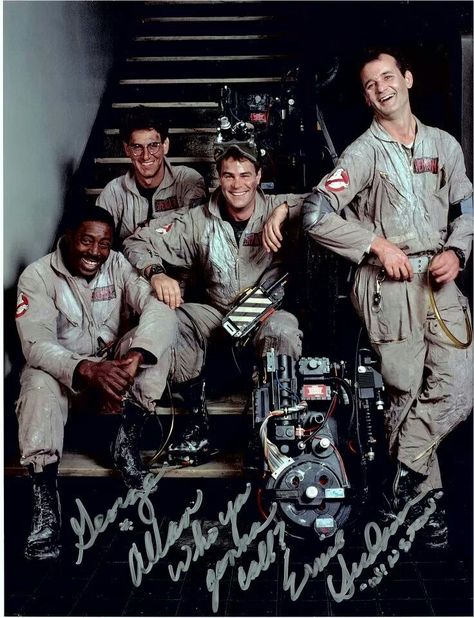 "Ghostbusters" Original cast autograph Ghostbusters 1, Original Ghostbusters, Egon Spengler, Ernie Hudson, Harold Ramis, Ghostbusters 1984, Ghostbusters Movie, Dan Aykroyd, Skottie Young