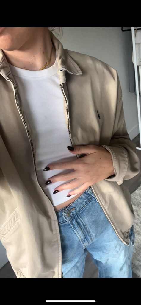 Ralph Lauren Jacket Outfit, Linen Button Up Outfit, Ralph Lauren Beige Jacket, Polo Ralph Lauren Women Outfits, Ralph Lauren Aesthetic Outfit, Beige Jacket Outfit, Ralph Lauren Blouse, Ralph Lauren Jacket, Beige Shirt