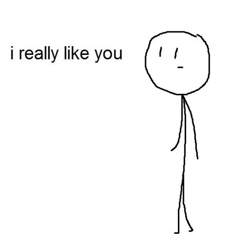 I really like you Quote Crush, Cute Love Memes, Funny Post, Stick Figure, Cute Messages, Cartoon Memes, Meme Template, Wholesome Memes, Cute Memes