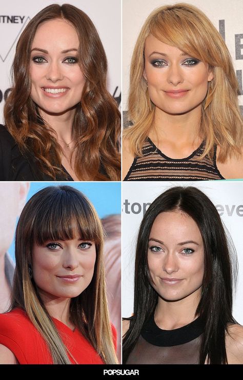 Olivia Wilde Hair, Brown Hair Shades, Dramatic Eye Makeup, Celebrities Before And After, Celebrity Hair, Dramatic Eyes, Voluminous Hair, Olivia Wilde, Square Faces