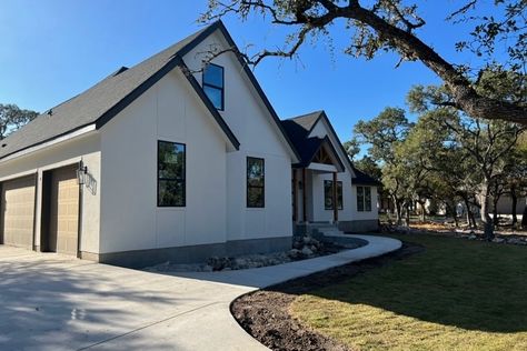 Sunday stills! 📸 At Liberty Homes TX, we specialize in turning your dreams into beautiful homes, one unique detail at a time. New home build | new construction | custom home build | black windows | board and batten | urbane bronze | stucco | subway tile | exterior inspo #newconstruction #newbuild #texas #sanantoniobuilder #bathroominspo Tile Exterior, Urbane Bronze, Custom Home Build, New Home Build, Black Windows, Board And Batten, Bathroom Inspo, Subway Tile, Custom Home