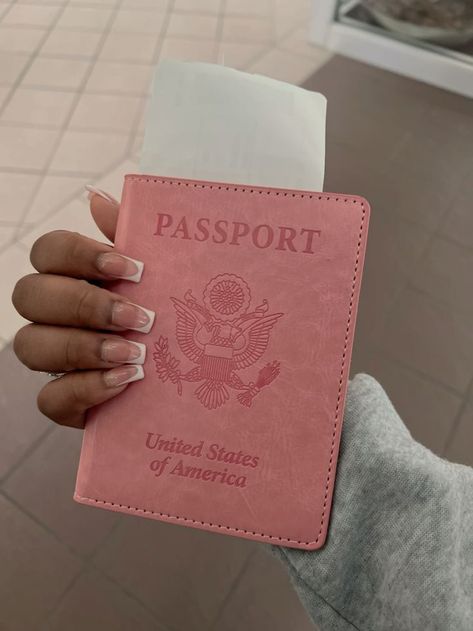 Pink Passport Aesthetic, Passport Aesthetic, Pink Passport, Prayer Vision Board, Vision Board Book, Vision Board Words, Vision Board Pics, Passport Pictures, Digital Vision Board