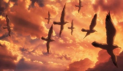 Aot Header, Aot Scenery, Aot Shifting Visuals, Aot Shifting, Pink Wallpaper Desktop, Aot Wallpaper, Shifting Visuals, Attack On Titan Aesthetic, Arte Van Gogh