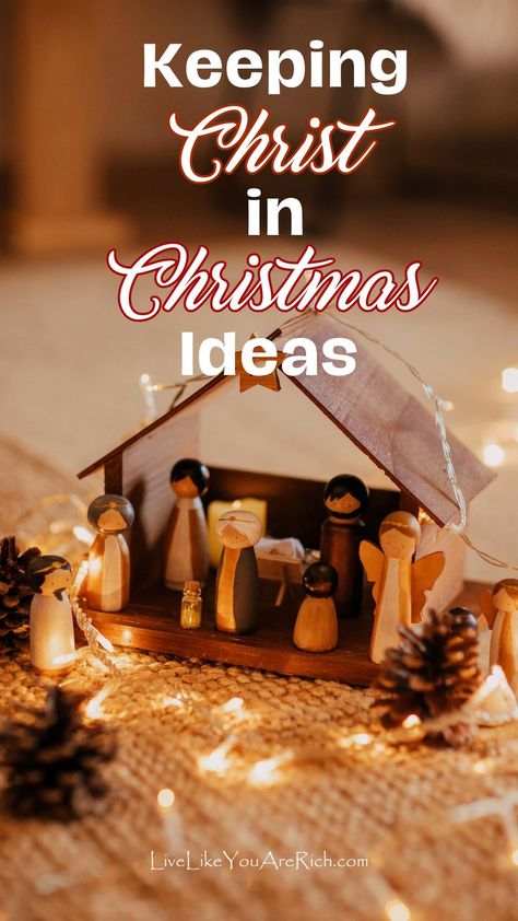 I try to incorporate Christmas activities with my family each year that center on Christ from Christmas light scavenger hunt to acts the nativity. Doing these simple things to keep Christ in Christmas will warm your heart and home. Live Nativity Ideas, Keeping Christ In Christmas, Christian Christmas Ideas, Christian Christmas Aesthetic, Christian Christmas Activities, Christmas Light Scavenger Hunt, Opening Christmas Presents, Keep Christ In Christmas, Christ In Christmas