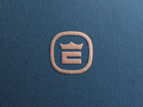 E + Crown Logo Concept by Lucas Fields on Dribbble Chess Logo, Empire Logo, Royal Logo, Pizza Logo, Wine Logo, Logo Design Set, Text Logo Design, Monogram Logo Design, Coffee Logo