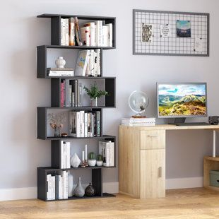 Bookshelf Display, Wood Bookshelves, Modern Bookcase, Display Unit, Wooden Bookcase, Standing Shelves, Estantes Flotantes, Hallway Furniture, Bookcase Shelves