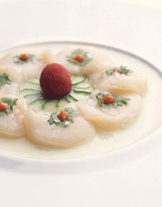 Try the Nobu Scallops for an exquisite culinary experience aboard the Crystal Serenity. Nobu Recipe, Sushi Dishes, Coquille Saint Jacques, Scallop Recipes, Japanese Chef, Cold Appetizers, Molecular Gastronomy, James Beard, Japanese Dishes