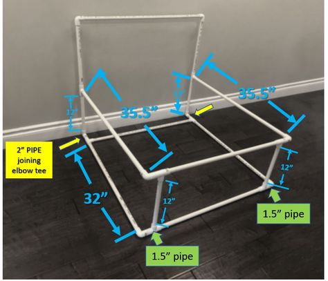 DIY Newborn Photography background PVC stand Newborn Prop Storage, Newborn Posing Table Diy, Newborn Studio Storage, Newborn Studio Set Up, Newborn Photography Stand, Diy Pvc Pipe Backdrop, Pvc Stand, Newborn Photography Setup, Diy Newborn Photography Props