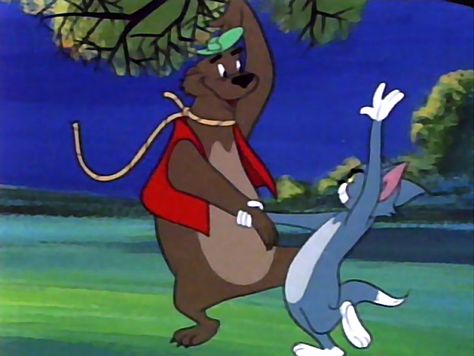 "Downbeat Bear" Tom and Jerry and dancing Bear Jerry Images, Tom And Jerry Cartoon, Dancing Bears, Hanna Barbera, Tom And Jerry, Diy Art Painting, Animated Movies, Warner Bros, Scooby Doo