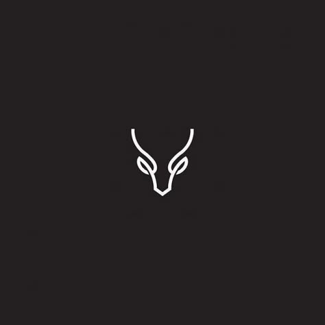 Branding Icon, Taurus Logo, Logos Photography, Goat Logo, Logo Design Love, Capricorn Tattoo, Taurus Tattoos, Line Logo, Deer Tattoo