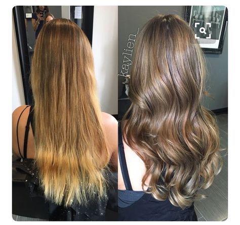 Bronze blonde > cooler ash brown Blonde To Brown, Hair Color Light, Light Ash Brown, Brown Hair Shades, Ash Brown Hair, Blonde Hair Extensions, Bronde Hair, Brown Hair With Blonde Highlights, Hair Color Light Brown