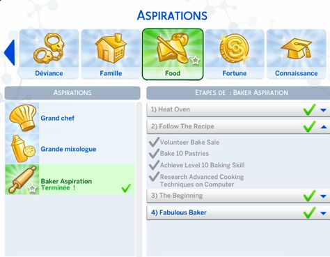 World-Famous Baker Aspiration | Caradriel on Patreon Ts4 Aspirations, Sims 4 Aspirations Cc Patreon, Sims 4 Cc Aspirations Patreon, Sims Aspirations, Sims4 Ideas, Sims Traits, Sims 4 Jobs, Cc Makeup, Ts4 Mods