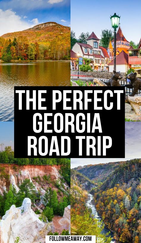 The Ultimate Georgia Road Trip Itinerary | Georgia road trip | Georgia road trip places to visit | Georgia road trip bucket lists | Georgia road trip map | Georgia roadside attractions | Georgia road trip ideas | best georgia road trip | best road trips in Georgia | visit georgia road trips | fun things to do in georgia road trips | Georgia road trips | Georgia travel road trips | Georgia weekend getaway road trips | #georgiaroadtrips #usaroadtrips Southern Roadtrip, Georgia Road Trip, Things To Do In Georgia, Traveling Usa, Providence Canyon, Tallulah Gorge, Southern Road Trips, Helen Ga, Road Trip Ideas