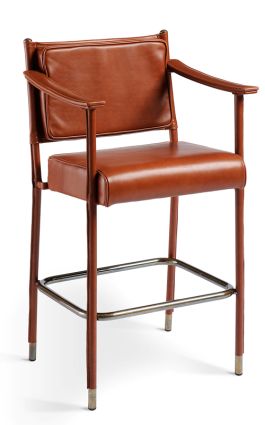 The Simplified Crillon Bar Stool Magnolia Furniture, Tiong Bahru, Soane Britain, Bar Image, Modern Upholstery, Leather Bar Stools, Desk Chairs, Rug Company, Bar Chair