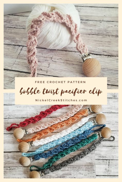 Easy Crochet Pacifier Clip, Free Crochet Pattern Pacifier Clip, Crocheted Binky Holder, Crochet Pacifier Chain Pattern Free, Knit Pacifier Clip, Dummy Clip Crochet Pattern Free, Crochet Pattern Pacifier Holder, Crochet Paci Clip Free Pattern, Crocheted Pacifier Holder Free Pattern