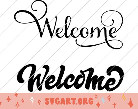 Welcome SVG - Free Welcome SVG Download Welcome Sign Svg Free, Welcome Svg Free, Apple House, Welcome Svg, Apple Home, Welcome Banner, Silhouette Vinyl, Vinyl Rolls, Svg Downloads