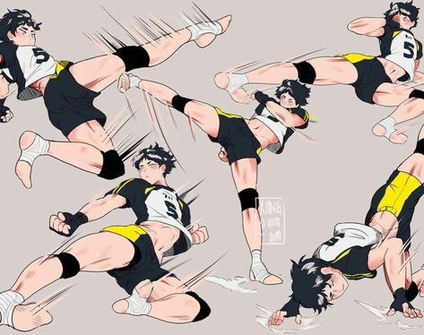 Flying Kick Pose, Kick Pose Reference, Kick Pose, Flying Kick, Akaashi Keiji, Haikyuu Funny, Haikyuu Manga, Haikyuu Characters, Haikyuu Fanart