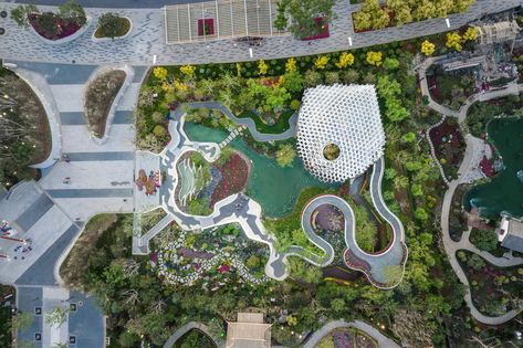 Gallery of Shanghai Garden, the Beijing Horticultural Exhibition 2019 / Arcplus Architectural Decoration & Landscape Design Research Institute - 7 Landscape Plane, China Garden, Urban Landscape Design, Park Landscape, Architecture Concept Drawings, Landscape Plan, Chinese Landscape, Landscape Architecture Design, Landscape Plans