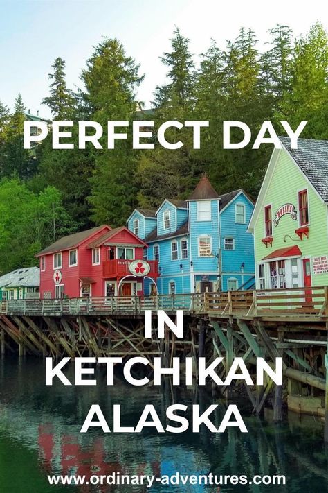 How to spend a day in Ketchikan, Alaska either off a cruise ship or on your own. Including hikes to take near downtown, and other things to do! #alaska #insidepassage #ketchikan Alaska Travel Cruise, Alaska Cruise Tips, Ketchikan Alaska, Visit Alaska, Glacier Bay National Park, Alaska Vacation, Totem Poles, Tennessee Vacation, Alaskan Cruise