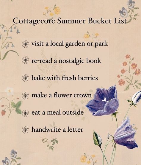 A Cottagecore Guide To A Good Summer - A Clothes Horse Cottagecore Bio Ideas, Cottagecore Activities, Creating Traditions, Cottagecore Homes, Cottagecore Things, Cottagecore Life, Cottagecore Living, A Clothes Horse, Cottagecore Summer