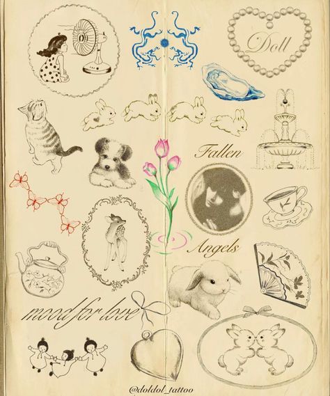 Cute Vintage Tattoos, French Style Tattoo, Small Vintage Tattoo, Old Money Tattoo, Tattoo Angels, Soon Tattoo, Vintage Tattoo Ideas, Coquette Tattoo, Heart Locket Tattoo