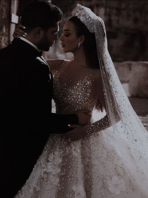 Animated Story, Gorgeous Wedding Dress Princesses, Big Wedding Dresses, Between Two Worlds, Wedding Couple Photos, Royalty Aesthetic, Two Worlds, Dream Wedding Ideas Dresses, Photo Couple