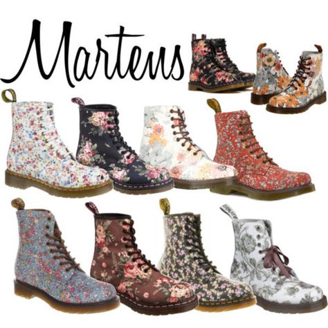 floral Doc Martens 90s Doc Martens, Floral Doc Martens, Botas Outfit, Boots With Flowers, Red Doc Martens, Doc Martens Outfit, Doc Martens Boots, Outfits 90s, Army Boots