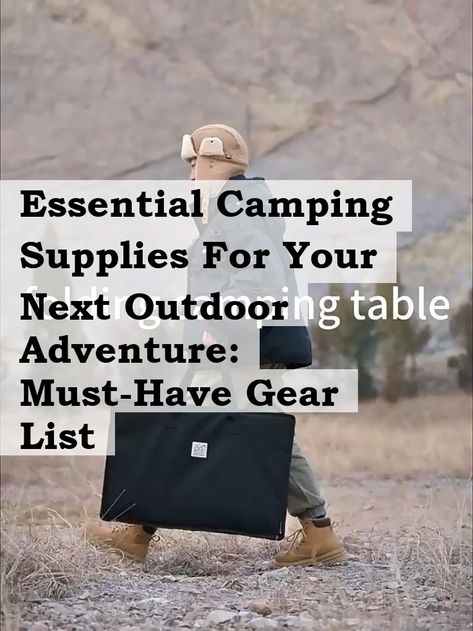 Discover the ultimate guide to essential camping supplies for your next outdoor adventure! Our must-have gear list ensures you're fully prepared for a memorable experience in nature. From durable tents and cozy sleeping bags to cooking essentials and safety tools, we cover everything you need to make your trip enjoyable and stress-free. Don't hit the trails without checking off these camping supplies that every adventurer should have! Safety Tools, Spring Camping, Best Camping Gear, Gear List, Camping Mat, Camping Supplies, Camping Stove, Sleeping Bags, Camping Essentials