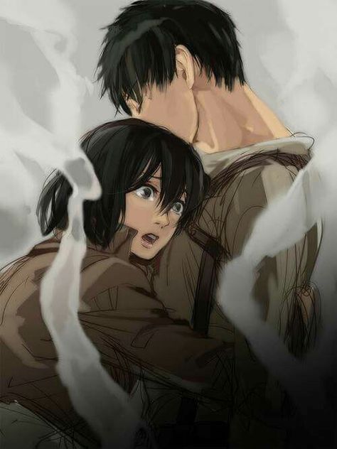 EreMika Mikasa X Eren, Atack Ao Titan, Eren X Mikasa, Attack On Titan Ships, Titans Anime, Eren And Mikasa, Attack On Titan Season, Attack On Titan Eren, 5 Anime