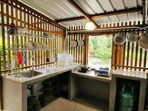 Dirty Kitchen Design Philippines, Latest Modular Kitchen Design, Garden Design Home, Wallpapers Home Decor, Small Outdoor Kitchens, Bamboo House Design, Nail 2023, Dirty Kitchen, Simple Kitchen Design