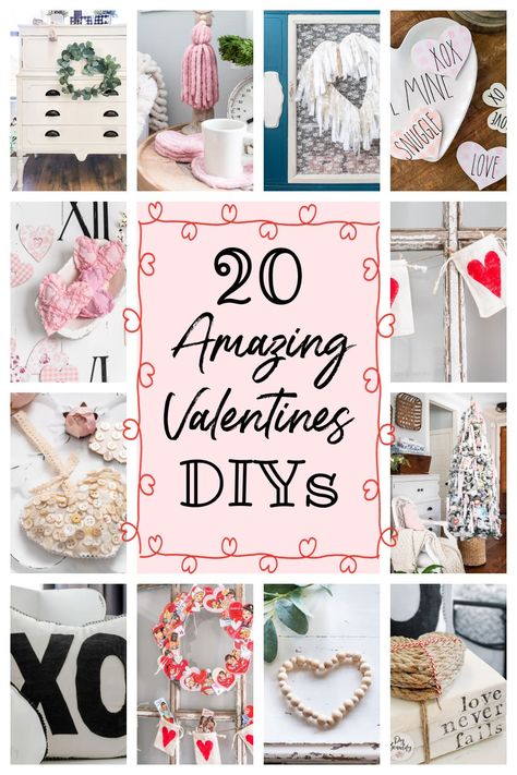 Here's a collection of 20 of my favorite easy and affordable Valentines Day projects for your home. #DIY #craft #Valentines #thrifty Cupid Craft, Vintage Valentine Crafts, Card Making Ideas Easy, Adult Valentines, Easy Valentine Crafts, Valentines Pillows, Diy Valentines Decorations, Diy Valentines Crafts, Diy Valentines Gifts