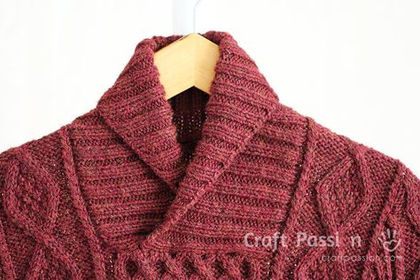 Knit Collar Pattern, Cable Knit Sweater Pattern Free, Luxury Shawl, Free Aran Knitting Patterns, Sweater Knit Pattern, Cable Knit Sweater Pattern, Ladies Cardigan Knitting Patterns, Aran Knitting Patterns, Mens Knit Sweater