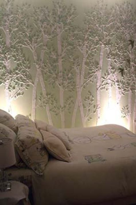 Stencil, Tree Stencil,Wall Stencil, Raised Plaster Life-sized Aspen Tree Stencil Set, Large Tree Ste Plaster Stencil, Tree Stencil, Stencils Wall, Tree Wall, Home N Decor, Mobile Home, Design Case, My New Room, Beautiful Wall