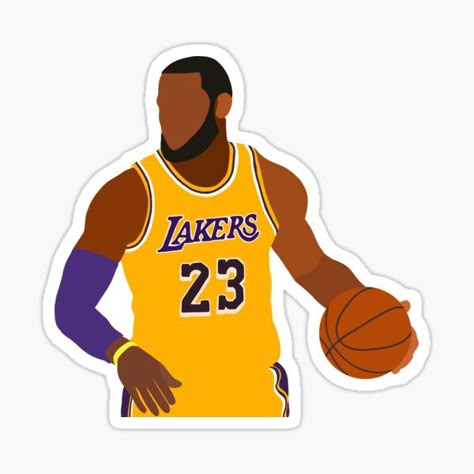 LeBron James Sticker Aesthetic Lebron James, Lebron James Art, Basketball Aesthetic, Lebron James Wallpapers, Lebron James Lakers, King Lebron, Bottle Decals, Basketball Photography, Basketball Art