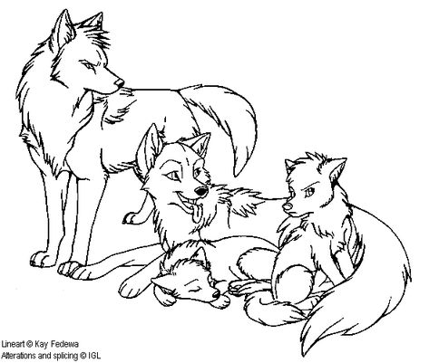 Wolf Art Drawing, Wolf Base, Dog Design Art, Wolf Family, Pencil Drawings Of Girls, Family Drawing, Wolf Drawing, Pinturas Disney, Anime Wolf