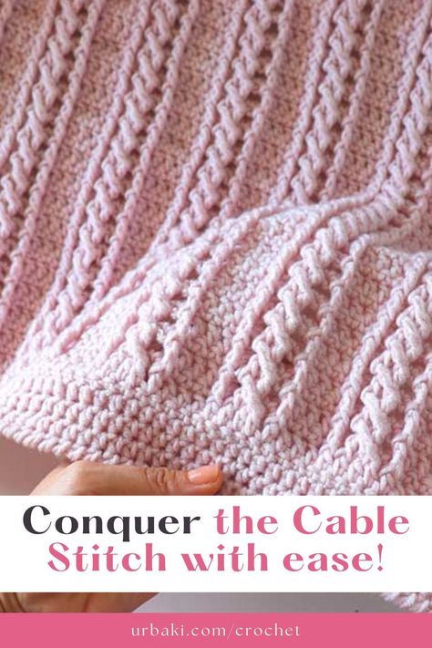 Are you ready to elevate your crochet skills and embark on a journey of creativity? Look no further than the awe-inspiring Crochet Easy Beginner Cable Blanket, designed by the brilliant mind of Sirin's Crochet. This remarkable pattern is the perfect gateway for beginners to conquer the art of cable stitching and create a stunning masterpiece. Unlock the secrets of the cable stitch with our expertly crafted tutorial, tailored specifically for those new to the world of crochet cables Crochet Cable Stitch Blanket Free Pattern, Crochet Cable Knit, Tunisian Crochet Patterns Easy, Crochet Cable Stitch Blanket, Cable Stitch Crochet Pattern, Cable Blanket Crochet Pattern, Braided Crochet Pattern, Cable Crochet Pattern Free, Cable Knit Crochet