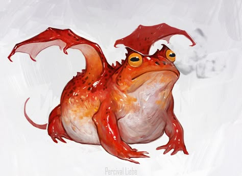 Fantasy Toad Art, Frog Creature Design, Fantasy Familiar Concept Art, Small Creature Concept Art, Frog Character Art, Fantasy Pet Art, Fantasy Animal Concept Art, Plant Monster Art, Fantasy Monster Concept Art