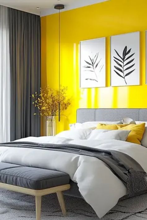 Ready to brighten up your bedroom? Check out these 17 vibrant yellow and grey decor ideas that bring a perfect mix of cheer and calm! From a cozy yellow area rug to stunning wall art, there are endless possibilities to transform your space. Not only does this color palette create a warm, inviting atmosphere, but it also reflects your unique style! Make your bedroom a delightful retreat with these stylish decorations. Let’s get started on creating that perfect balance between sunny and serene! Yellow And Grey Room, Grey Bedroom Decor Ideas, Yellow And Grey Bedroom, Yellow Gray Bedroom, Apartment Ideas Living Room, Grey Bedroom Ideas, Yellow Bedroom Decor, Grey Bedroom Decor, Doodle Bug