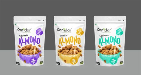 Cashew Nut Packaging Design, Dry Fruit Packaging, Snacks Packaging, Tea Packaging Design, Healthy Nuts, Fruit Packaging, Dry Fruit, Pouch Packaging, Packaging Designs