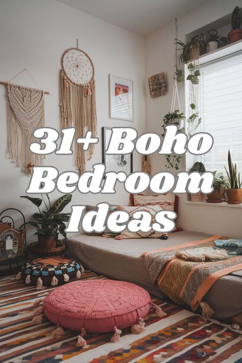 31+ Whimsical Boho Bedroom Designs Colorful Bohemian Bedroom Decor, Eclectic Boho Bedroom, Pink And Purple Bedroom, Vintage Boho Bedroom, Rustic Boho Bedroom, Light Pink Bedrooms, Bohemian Bedroom Inspiration, Funky Bedroom, Bedrooms For Couples