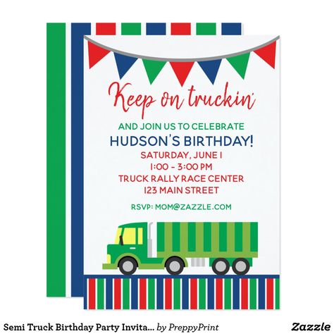 Semi Truck Birthday Party, Obstacle Course Party, Truck Birthday Party Ideas, Party Ideas Kids, Indoor Birthday Parties, Indoor Birthday, Truck Birthday Party, Outdoors Birthday Party, Outdoor Birthday