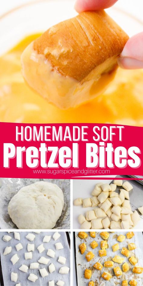 Wetzel Pretzel Recipe, Aunt Annies Pretzel Recipe, Pretzel Nuggets Recipe, Homemade Soft Pretzel Bites, Homemade Pretzels Recipe, Pretzel Nuggets, Spiced Pretzels, Frozen Pretzels, Sauces And Dips