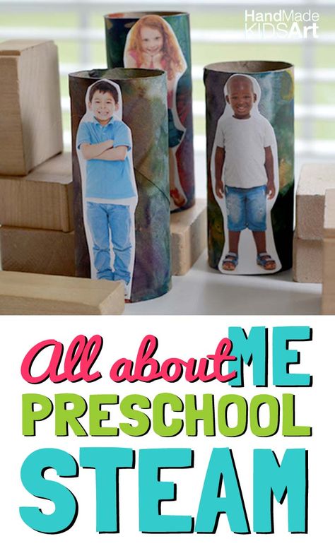 Upcycled photos for block Preschool Engineering, Preschool Steam, All About Me Preschool Theme, Me Preschool Theme, Blocks Preschool, Reflection Activities, Preschool Stem, All About Me Preschool, All About Me Activities