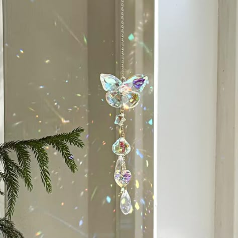 PRICES MAY VARY. The Crystals Sun Catchers is premium quality K9 crystal, super sparkly in beautiful butterfly lovely shape. Perfect Rainbow Maker wonderful decoration for kids room Weddings, party, cars, garden, Tree Decorations, Chandeliers. Just hang it in a sunny window and watch the magical rainbow cascade around your room The sparkling window rainbow maker bring you and your family a happy good mood. And add a touch of elegance to your home or office decor with the butterfly crystal suncat Rainbow Maker Sun Catcher, Garden Tree Decorations, Crystals For Kids, Crystal Butterflies, Crystal Room Decor, Crystal Suncatchers Diy, Sun Catcher Window, Butterfly Wind Chime, Window Hanging Decor