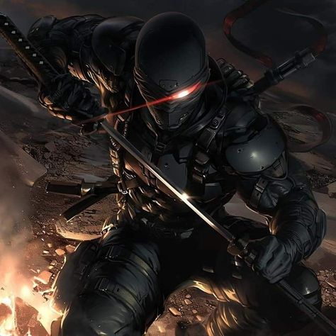 Assassin Oc, Ninja Armor, Deadpool Images, Futuristic Samurai, Snake Eyes Gi Joe, Arte Ninja, Ninja Art, Snake Eyes, Deathstroke