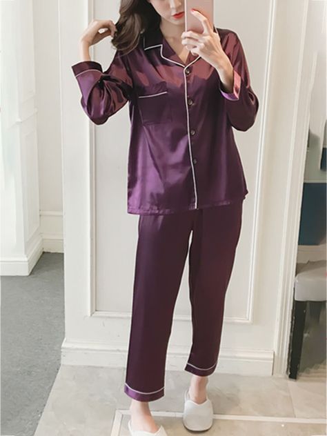 Night Suit For Women, Pijamas Women, Pajama Fashion, Sleepwear Fashion, Cute Sleepwear, Night Dress For Women, Lingerie Outfits, Women Nightwear, Sleepwear Sets